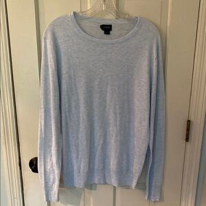 J. Crew Blue Crewneck Sweater Lightweight Knit